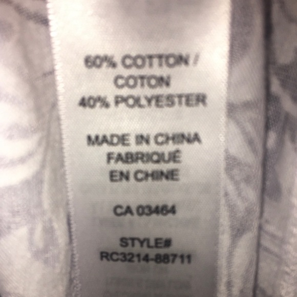 REVOLUTION BY RICKI’S WHITE SHEER BURN OUT PATTERN T-SHIRT - Picture 5 of 6